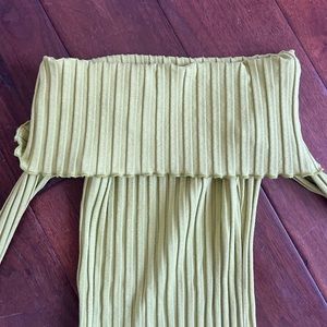 Simon Miller Lime Green Ribbed Dress